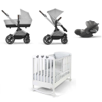 Kit Nascita Neonato Trio Cybex EOS Lux Stone Grey e Lettino Simply