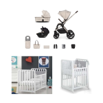 Kit Nascita Neonato Trio Venicci UpLine 2 Stone Beige e Culla Lettino Glam 9x1