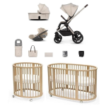 Kit Neonato Trio Venicci UpLine 2 Stone Beige e Stokke Sleepi V3 Natural