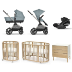 Kit Nascita Neonato Cybex Trio EOS e Cameretta Stokke Sleepi V3 Natural