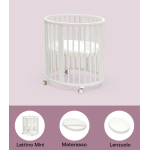 Stokke Sleepi Mini V3 White con Materasso e lenzuolo