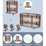 Stokke Set Nascita neonato Kit Sleepi V3 e Tripp Trapp 4 in 1 Warm Brown
