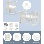 Stokke Set Nascita neonato Kit Sleepi V3 e Tripp Trapp 4 in 1 White