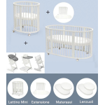Stokke Set Nascita neonato Kit Sleepi V3 e Tripp Trapp 4 in 1 White
