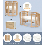 Stokke Kit Cameretta Sleepi V3 Natural con Cassettiera e materassi